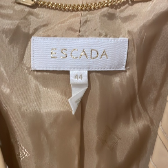 Camel tan soft like butter stich whipped leather lamb by Escada size 44 cowboy - Picture 2 of 7